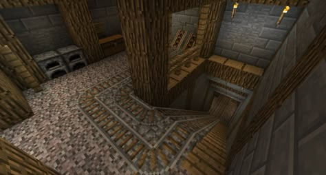 Building idea - Mine Minecraft Mineshaft, Minecraft Mining, Building In Minecraft, Minecraft Underground, Minecraft Structures, Minecraft House Plans, Bangunan Minecraft, Minecraft Farm, Easy Minecraft Houses