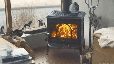 Fire place GIF Cabin Vibes, Diy Living Room Decor, Light My Fire, Cozy Fireplace, Living Room Diy, Autumn Cozy, Living Room Decor Apartment, Wood Burning Stove, Baby Cold