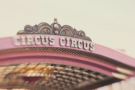 Circus Circus Las Vegas, Pastel Circus, Lee Aesthetic, Circus Lights, Clowncore Aesthetic, Pink Circus, Howleen Wolf, Circus Aesthetic, Neon Signage