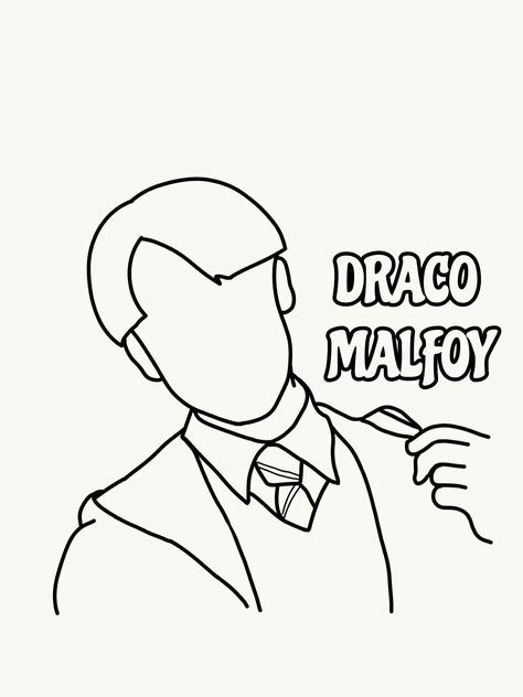 draco malfoy ; coloring page Draco Malfoy Drawings Easy, Draco Malfoy Coloring Pages, How To Draw Draco Malfoy Step By Step, How To Draw Draco Malfoy, Draco Malfoy Drawing Pencil Easy, Draco Malfoy Sketch, Coloring Pages Harry Potter, Dibujos Harry Potter, Draco Malfoy Drawing