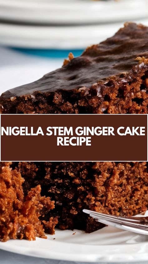 This delicious Stem Ginger Cake by Nigella Lawson is a warm, comforting treat perfect for any occasion. It’s easy to make with simple ingredients like golden syrup and stem ginger, and the result is a rich, moist cake with a hint of spice. Enjoy it as a cozy dessert or with a cup of tea! Stem Ginger Cake Recipe, Stem Ginger Cake, Nigella Lawson Desserts, Ginger Cake Recipe, Ginger Desserts, Marmalade Cake, Stem Ginger, Nigella Lawson Recipes, Syrup Cake