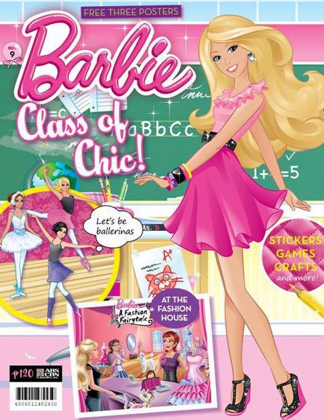 Issue No. 9: Class Of Chic Barbie Magazine Cover, Barbie Colouring, Barbie Clipart, Barbie Magazine, Barbie Stories, Free Barbie, Princess Charm School, Barbie Art, Barbie Books