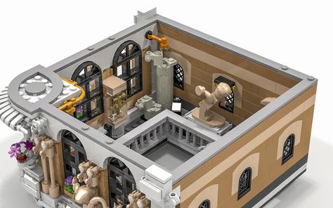 LEGO IDEAS - Product Ideas - History Museum Lego Interior Design, Lego Police Station, Lego Museum, Old Police Station, Lego House Ideas, Lego Modular Buildings, Lego Warhammer, Lego Village, Welcome To The Neighborhood