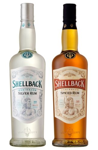 Named after a proud naval tradition conferring the title of "Shellback" to experienced sailors who have achieved the landmark triumph of crossing the equator, Shellback Rum celebrates achievement at its highest standards. Rum Packaging, Rum Brands, Cocktail Corner, Bartender Cocktail, Liquor Packaging, Brandy Bottle, Rum Bottle, Caribbean Rum, Alcohol Packaging