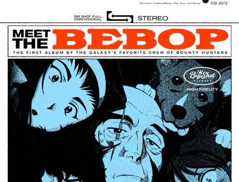 Meet The Bebop by Derek Vander Griend on Dribbble Shojo Anime, Space Cowboy, Poster Anime, Cowboy Bebop, Futurama, Anime Wall Art, 90s Anime, Manga Covers, Hayao Miyazaki