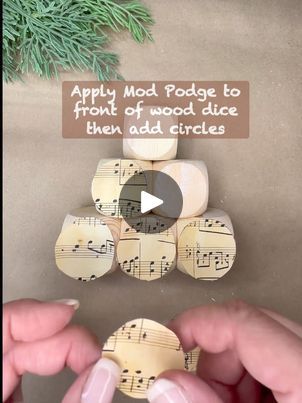 DIY - Rustic Wood Block Christmas Tree | I absolutely 🤎 this ‘Rustic Wooden Block Christmas Tree’ cuteness ya’ll!!   For this project, I used the Dollar Tree wood dice, and most of the other... | By Lone Tree RusticsFacebook Dollar Tree Wooden Dice Crafts, Wood Dice Crafts, Dollar Tree Wood Block Crafts Diy, Dollar Tree Wood Dice Crafts, Dollar Tree Dice Crafts, Wooden Dice Crafts, Dollar Tree Block Crafts, Wood Block Crafts Christmas, Dollar Tree Wood Block Crafts