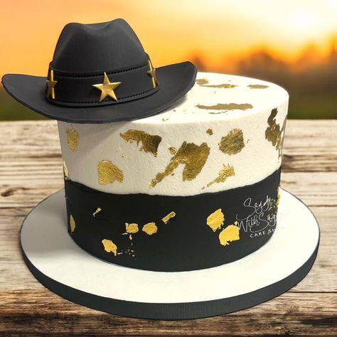 Cowgirl birthday cake #cowgirl #gold #western #texan #sayitwithsugar #sayitwithsugarcakeshop #birthdaycake #cake #dallascakes #dfwcakes #dallas #texas #discoverwylie #downtownwylie #wylie #bakery #wyliebakery #cakesofinstagram #edible #shoplocal #historicdowntownwylie #shopwylie Country Theme Birthday Cake, Cowgirl Birthday Cakes Western Theme, Birthday Cake Cowgirl, Country Theme Birthday, Cowgirl Birthday Cakes, Western Cake, Country Theme, Cowgirl Birthday, Western Theme