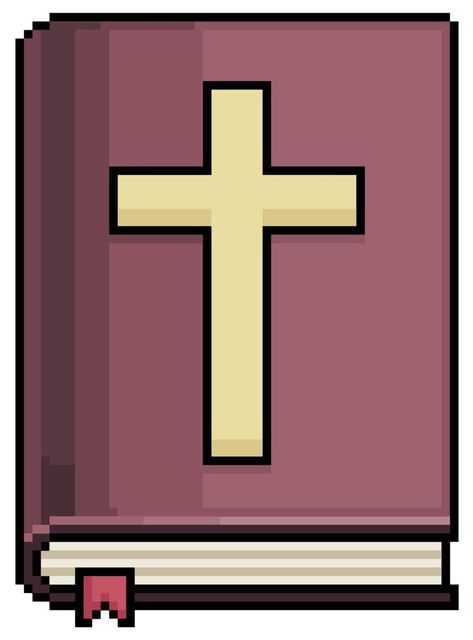 Pixel art Holy Bible vector icon for 8bit game on white background Bible Pixel Art, Bible Icon, 8 Bits, Background Background, Background White, Game On, 8 Bit, Holy Bible, Vector Icons