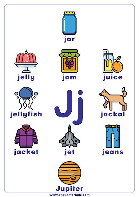 Letter J Worksheets, Flash Cards, Coloring Pages. English alphabet for kids. Letter J words. #ESL #ABC J Words Preschool, Letter J Flashcards, Alphabet Words Worksheet, Two Letters Words For Kids, Letter J Worksheets Preschool, Word Family Worksheets Free, J Worksheet, English Alphabet For Kids, Preschool Alphabet Letters