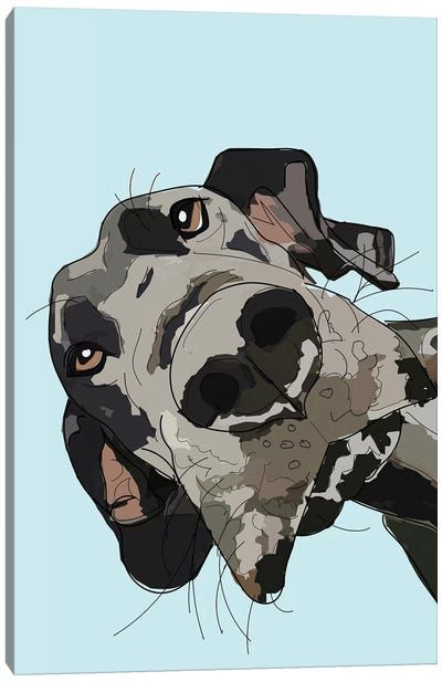 Great Dane Art, Dog Caricature, Kids Animal Art, Inspiration Wall Art, Wall Art Inspiration, Dog Sketch, Great Dane Dogs, Dog Artwork, In Your Face