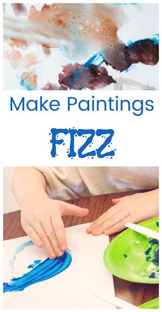 Combine sensory painting and science with Fizzy Paintings! #processart #artforkids #sensory #science Fizzy Painting, Painting For Babies, Sensory Painting, Toddler Painting Activities, Community Helpers Crafts, Sensory Science, Mess Free Painting, Toddler Painting, Sensory Activity