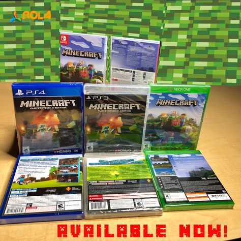 Disponibles Minecraft para PS4,PS3,XB1,NSW Minecraft Ps4, Video Game, Minecraft, Video Games, Quick Saves