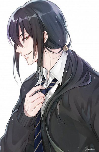 Anime Black Hair, Cool Anime Guys, Long Black Hair, Manga Boy, Anime Boys, Art Anime, Handsome Anime Guys, Anime Kawaii