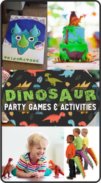 Dino Party Games, Diy Dinosaur Party, Toddler Birthday Games, Dinosaur First Birthday Party, Dinosaur Party Activities, Dinosaur Kids Party, Dinosaur Birthday Party Food, Dinosaur Party Games, Toddler Party Games