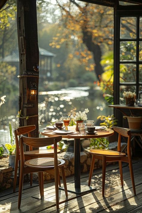 Cozy Rainy Day, Outdoor Cafe, Lake Food, Wild Beauty, Bohemian Lifestyle, Cozy Cafe, The Bohemian, Cozy Nook, Cozy Place