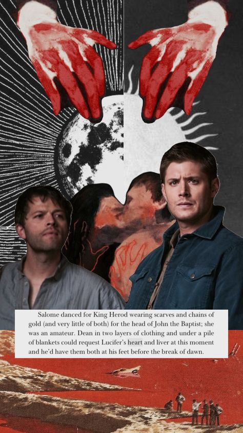 game of god #downtoagincourt #dta #supernatural #spn #deanwinchester #castiel #destiel #endverse Destiel Endverse, John The Baptist, How To Wear Scarves, Destiel, Castiel, Dean Winchester, This Moment, Supernatural, In This Moment