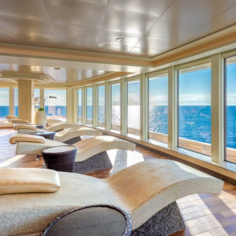 Sunday Spa Day! #CruiseNorwegian Cruise Ship Spa, Sunday Spa Day, Norwegian Encore, Cruise Spa, Aesthetic Pov, Norwegian Bliss, Mexican Riviera Cruise, Norwegian Sky, Cosmo School