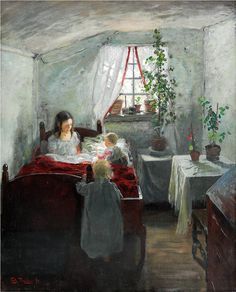 Frits Thaulow, Art Amour, Tomorrow Is A New Day, Interior Paintings, Edvard Munch, Art Et Illustration, Paintings I Love, Interior Art, Art Moderne