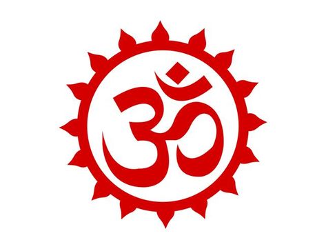 Red Om sign emblem Om Sign, Om Logo Design, Om Design, Hindu Logo, Om Tattoo, Om Logo, Om Symbol Tattoo, Om Symbol Art, Indian Symbols