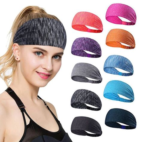 Sports Headbands ,Anti-Slip Workout Sweatband , Men & Women Hairband for Running, Yoga, Cycling, Basketball Basketball Headbands, Sweat Headbands, Style Bandana, Yoga Hair, Athletic Headbands, Headband Men, Womens Yoga, Workout Headband, Yoga Headband