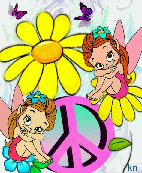 Peaceful Easy Feeling, Trippy Cartoon, Feelin Groovy, Peace Sign Art, Peace Love Happiness, Funny Emoticons, Hippie Van, Hippie Chick, Fairy Artwork