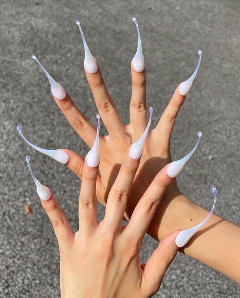 Swamp Nails, Cursed Nails, Surreal Halloween, Weird Nails, Seashell Nails, Crazy Nail Designs, Crazy Nail Art, Nails Now, Crazy Nails