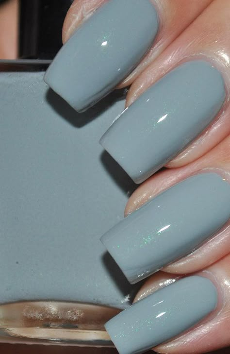 Grey Nail, Grey Nail Polish, Shimmer Nail Polish, Fall Nail Polish, Nail Shimmer, Nagel Tips, Gray Nails, Hot Nails, Nail Polish Colors