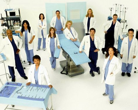 Ellen Pompeo (Meredith),  Patrick Dempsey (Derek),  James Pickens Jr. (Richard),  T.R. Knight (George), Sandra Oh (Christina), Katherine Heigl (Izzie),  Chandra Wilson (Miranda), Justin Chambers (Alex) Kate Walsh (Addison), Sara Ramirez (Callie), Kevin McKidd (Owen), Jessica Capshaw (Arizona ), Jesse Williams (Jackson), Kim Raver (Teddy), Sarah Drew (April), Isaiah Washington (Preston), Eric Dane (Mark), Chyler Leigh (Lexie) - Grey's Anatomy Greys Anatomy Season 8, Revenge Series, James Pickens Jr, Sara Ramirez, Grays Anatomy Tv, Jessica Capshaw, Chyler Leigh, Lexie Grey, Greys Anatomy Cast