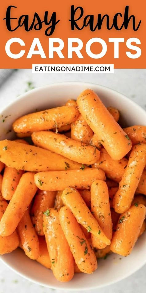 Ranch Carrots, Ranch Seasoning Mix Recipes, Ranch To Table, Hidden Valley Ranch Seasoning, Week Night Recipes, Seasoning Mix Recipes, Hidden Valley Ranch Recipes, Carrots In Oven, March Recipes