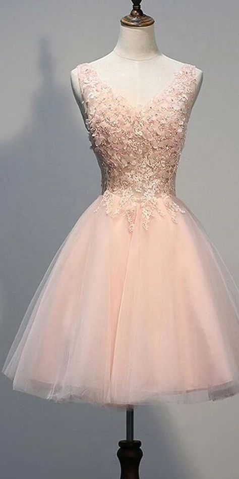 Sweet 16 Dresses Short, Winter Ball Dresses, Party Dresses Uk, Damas Dresses, Dama Dresses, Blush Dress, Cheap Homecoming Dresses, Pink Homecoming Dress, Cute Prom Dresses