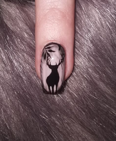 Hunting Nails, Forest Nails, Rodeo Nails, Deer Nails, November Autumn, Cowboy Nails, Autumn Dark, Western Nails, Nail Techniques