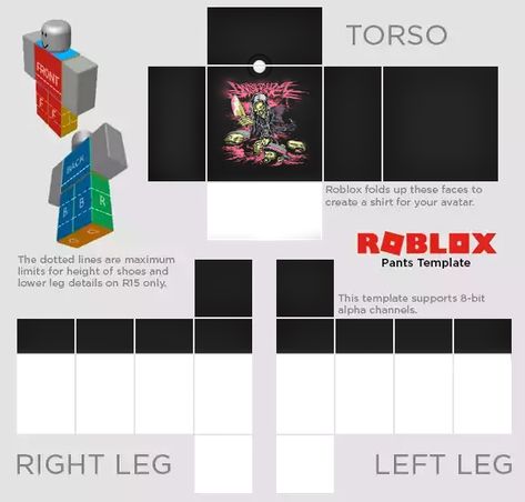 Roblox Pants Template Y2k, Roblox Black Shirt Template, Roblox Clothing Templates Pants, Roblox Shirt Template Free, Roblox Cloths Template, Roblox Classic Shirt Template, Nightmare Before Christmas Shirts, Clothing Templates, Roblox T-shirt