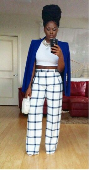 Love these pants Fall Business Outfits, Fall Business, Blue Electric, Traje Casual, Looks Street Style, Mode Inspo, Maxi Skirts, Blue Pants, Business Attire