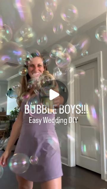 Aliza DeFino on Instagram: "Wedding switch up! No flower girls for us. We’ll be having 3 of the coolest bubble boys in town to welcome us down the aisle (and also shoot bubbles in all of our guests’ faces) 🫧😆

#bubbleboys #flowergirls #weddingdiy #diywedding #nontraditionalwedding #weddingbubbles" Flower Girl Bubble Wand, Bubbles Down The Aisle, Bubble Boy, Wedding Bubbles, Bubble Wands, Blowing Bubbles, Instagram Wedding, Nontraditional Wedding, Wedding Flower Girl