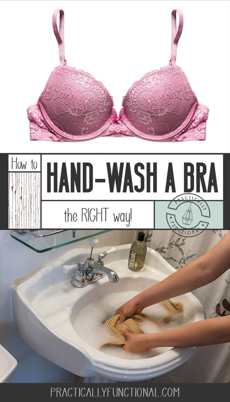 Learn how to hand-wash your bras correctly to keep them clean and make them last longer, because you deserve to have nice things! (Hand-washing is actually way easy to do, and quicker than you think!) How To Wash Bras, Handwashing Clothes, Laundry Soap Homemade, Diy Bra, Top Load Washing Machine, Bra Hacks, Cotton Bras, Think Again, Victoria Secret Bras