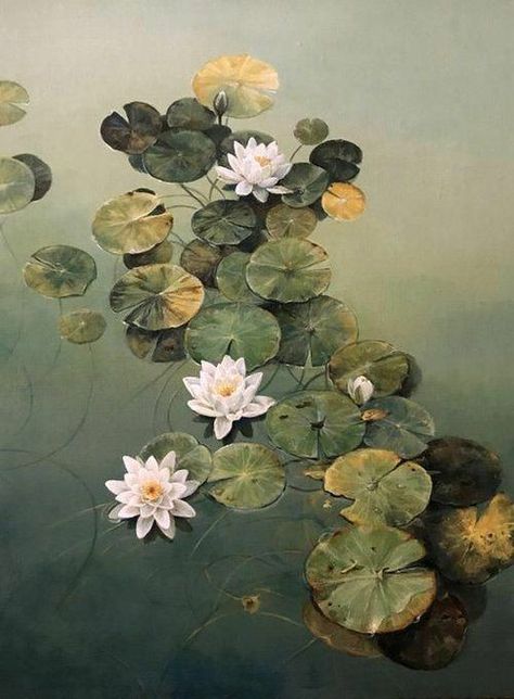 Original Paintings For Sale, 수채화 그림, A Pond, Buy Original Art, Nature Aesthetic, Water Lilies, Green Aesthetic, Paintings For Sale, Painting Inspiration