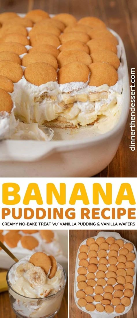 Vanilla Wafer Dessert, Y Is For Yellow, Vanilla Wafer Banana Pudding, Recipe With Condensed Milk, Banana Pudding Desserts, Easy Banana Pudding, No Bake Banana Pudding, Banana Treats, Banana Pudding Recipe