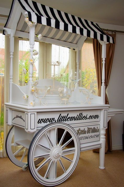 Candy Cart For Sale - Business Opportunity - Wedding | eBay Candy Cart Plans, Diy Candy Cart, Candy Kiosk, Wedding Candy Cart, Flower Carts, Coffee Kiosk, Candy Car, Sweet Carts, Push Cart