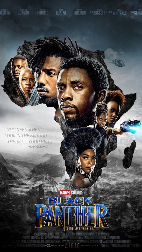 Black Panther Movie Poster, Film Black Panther, Black Panther Movie, Black Panther Chadwick Boseman, Film Marvel, Black Panther 2018, Terry Gilliam, Marvel News, Panther Art