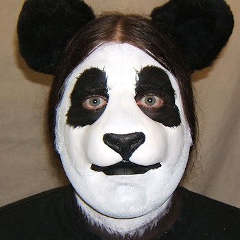 animal Animal Nose Makeup, Panda Eyes Makeup, Cute Animal Makeup, Funny Makeup Ideas, Dog Makeup Halloween, Halloween Animal Makeup, Animal Makeup Halloween, Goofy Makeup, Funny Face Paint Ideas