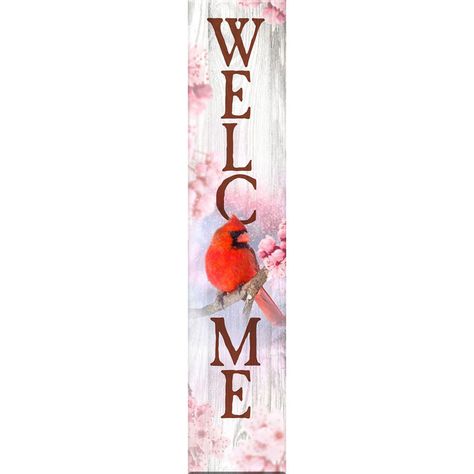 Spoontiques Cardinal Porch Door Decor | Wayfair Painted Porch Signs, Porch Door Decor, Painted Porch, Eclectic Wall Decor, Porch Door, Barn Wood Crafts, Porch Doors, Wooden Welcome Signs, Red 40