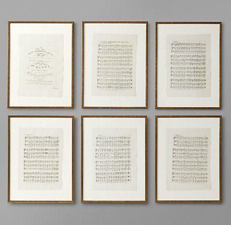 10 Paper Anniversary Gifts Your Spouse will Love — Marrygrams Framed Sheet Music, Music Room Art, Music Lyrics Art, Art Restoration, Restoration Hardware Baby, Sheet Music Art, Music Crafts, Deco Studio, Piano Room