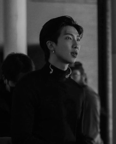 #namjoon #rm #bts #indigo Asian Makeup Looks, Bts Black And White, Bts Namjoon, Bts Pics, Dark Pictures, Black And White Aesthetic, Bw Photo, Black And White Pictures, Rap Monster