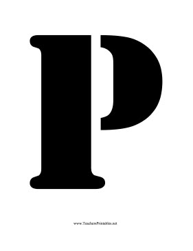 Featuring the letter P in a stencil that is easy to trace, this printable is great for spelling and drawing. Free to download and print P Drawing Letter, Letter P Printable, P Initial, Free Stencils Printables, P Letter, Letters To Boyfriend, The Letter P, Stencils Printables, Diy Gifts For Him