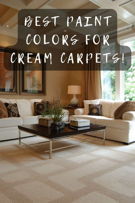 Need the perfect paint color for your cream carpet? 🎨🏠 Discover shades that complement and elevate your cozy space. Click to see top color picks! 🌈👌 #CreamCarpet #PaintColors #HomeDecor #InteriorDesign #CozyInteriors Living Room With Cream Carpet, Hallway Colour Ideas, Bedroom Carpet Colors, Light Paint Colors, Hallway Colours, Cream Carpet, Brown Carpet, Best Paint, Perfect Paint Color