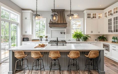 5 Seat Kitchen Island, Kitchen Island For 8 People, Kitchen Island That Seats 6, Kitchen Island With Lots Of Seating, Kitchen Island For 6 People, Kitchen Island 5 Seats, 6 Person Island Kitchen, Large Kitchen Islands With Seating, Kitchen Island With Seating On 3 Sides