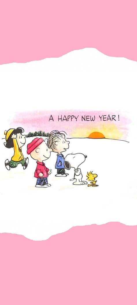 Snoopy Happy New Year, New Year's Eve Wallpaper, Snoopy New Year, Happy Snoopy, Charlie Brown Wallpaper, Holiday Iphone Wallpaper, Woodstock Snoopy, Year Wallpaper, Happy New Year Wallpaper