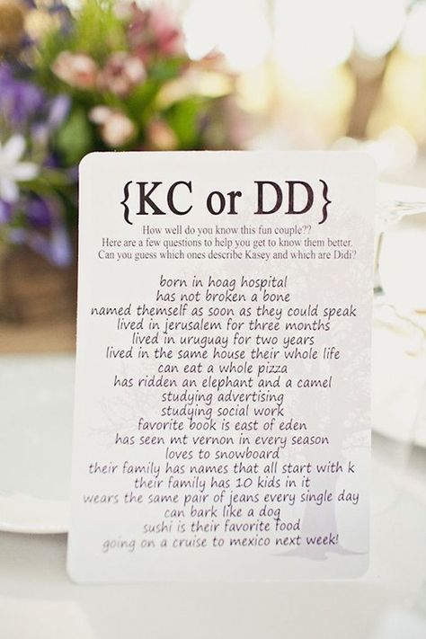 Wedding Trivia: Since many of your engagement-party guests will be meeting each other for the first time, help break the ice with an interactive bride-and-groom trivia game. Engagement Party Games Activities, Best Bridal Shower Games, Purple Wedding Ideas, Funny Toilet Paper, Bridal Shower Games Funny, Wedding Trivia, Engagement Party Games, Fun Bridal Shower Games, Trivia Game