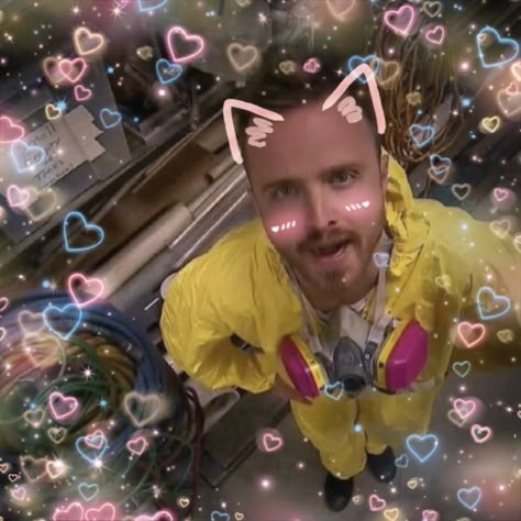 Jesse Pinkman Cute, Uwu Pfp, Pink Cat Ears, Jesse Pinkman, Pink Cat, Season 4, Cat Ears, Profile Picture, Kawaii