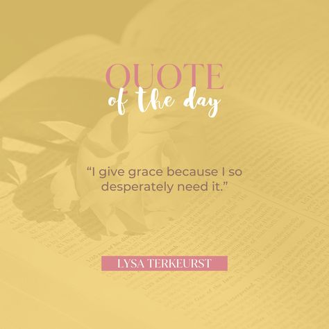 "I give grace because I so desperately need it." 🙏✨ Ladies, let’s remind ourselves of the importance of grace. We all face challenges and imperfections, and extending grace to others and ourselves is a powerful act of love and compassion. Why Grace Matters: 💖 Heals Relationships: Fosters understanding and forgiveness. 🌿 Nurtures Self-Love: Reminds us to be kind to ourselves. 🌟 Encourages Growth: Allows us to learn and grow from our mistakes. I’m here to support you in embracing grace on y... Give Grace, Acts 1, Healing Relationships, Lysa Terkeurst, To Be Kind, Be Kind, Need This, Quote Of The Day, Self Love